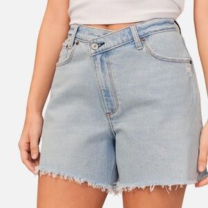 Abercrombie & Fitch Asymmetrical Denim Dad Short